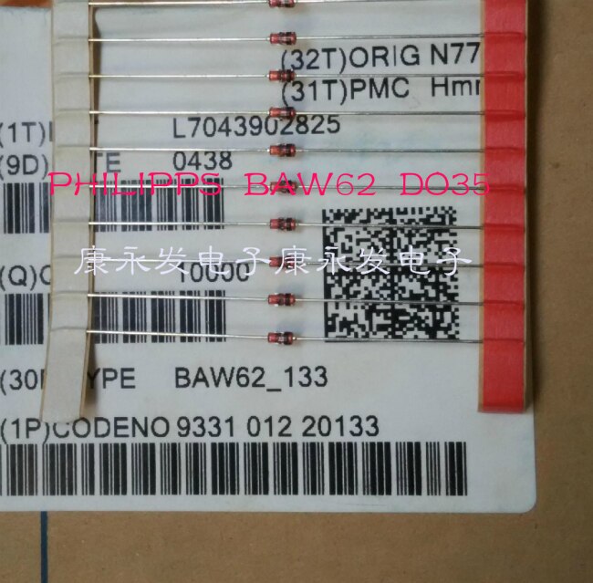 50pcs  BAW62 BAW62PH DO35 75V250MA  Ī ̿, ǰ